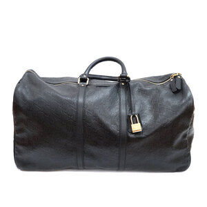 Gucci Boston Carry on Guccissima Duffle Bag Black
